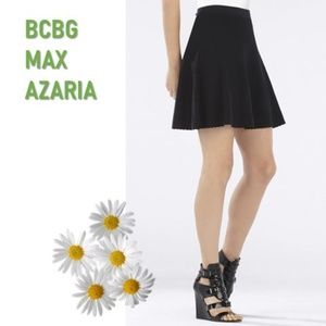 BCBG MAX AZARIA Kelli Ottoman A-Line Skirt